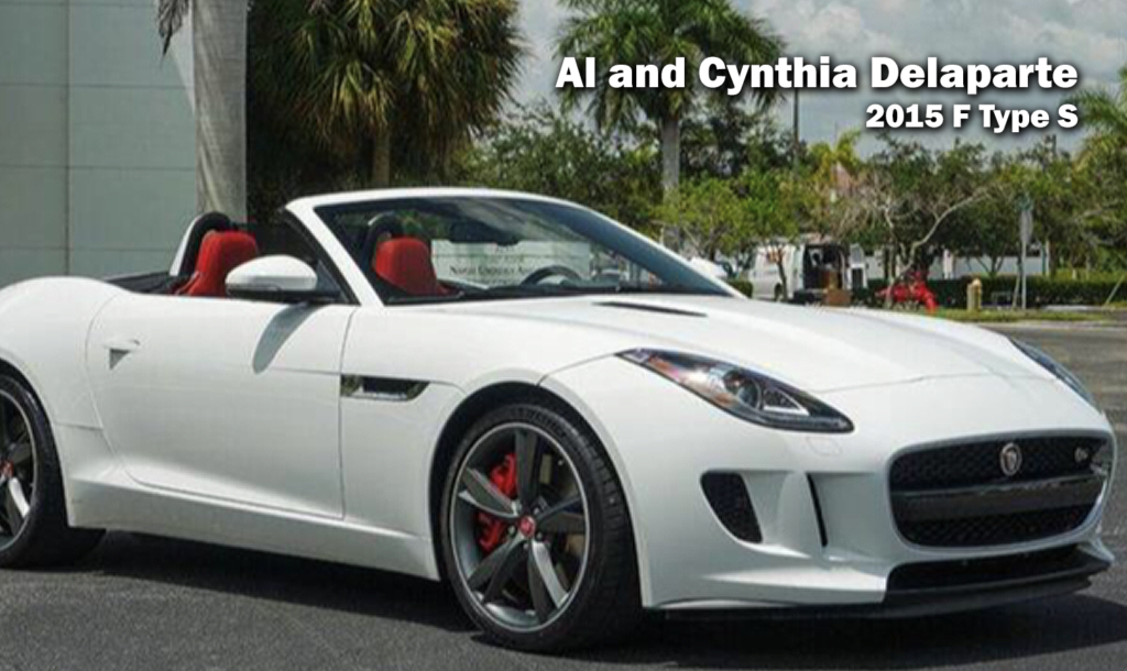 Al & Cynthia Delaparte 2015 F-Type Polaris White