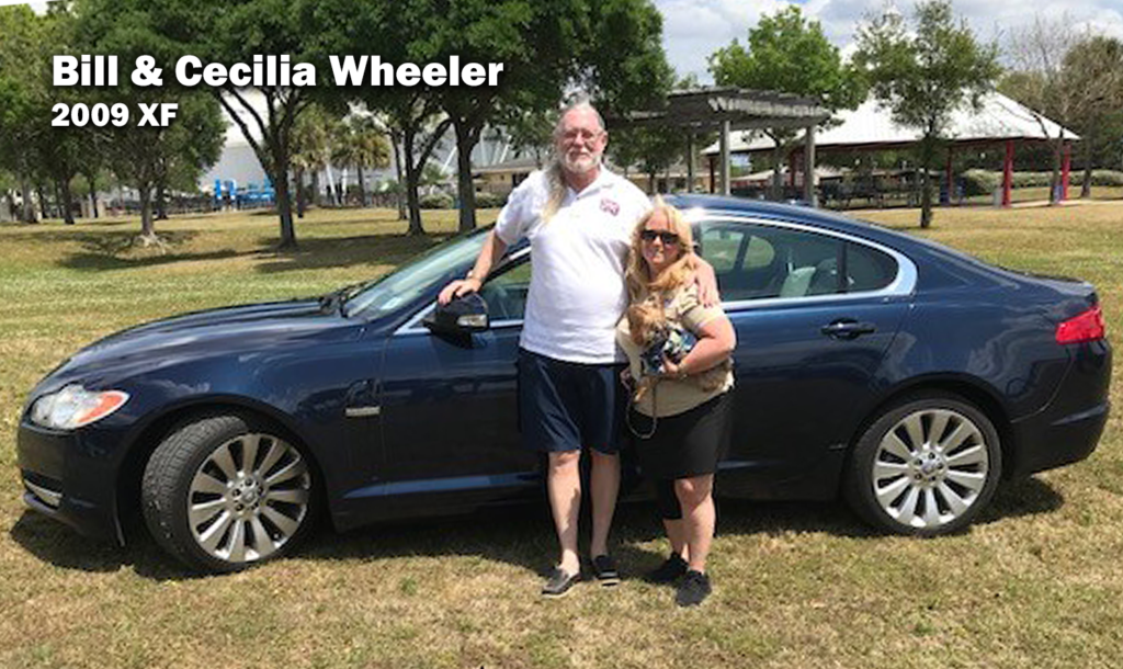 Bill & Cecilia Wheeler (and Bentley) with their 2009 XF